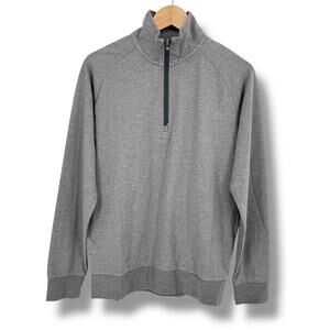 Travis Mathew Zachary Golf Quarter Zip Shirt Mens Sz S Heather Gray Pullover